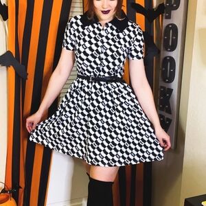 Cakeworthy Universal Monsters Dracula Button Up Dress